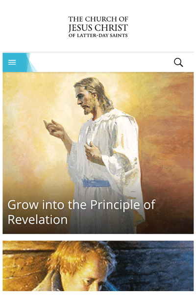 image of churchofjesuschrist website