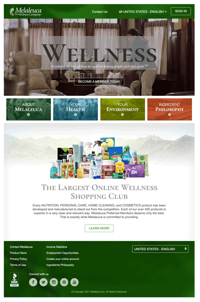 melaleuca website image